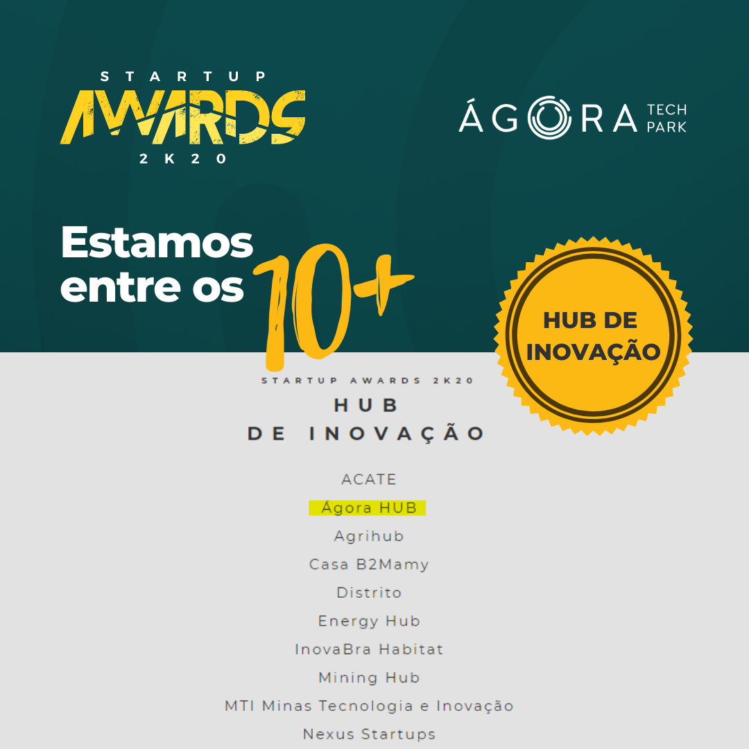 Startup Awards: Ágora Tech Park é Top 10 entre Hubs de Inovação no país